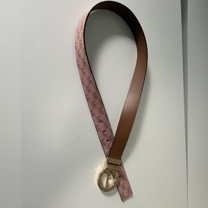 Michael Kors Women’s Reversible Pink and Brown Belts-s/m